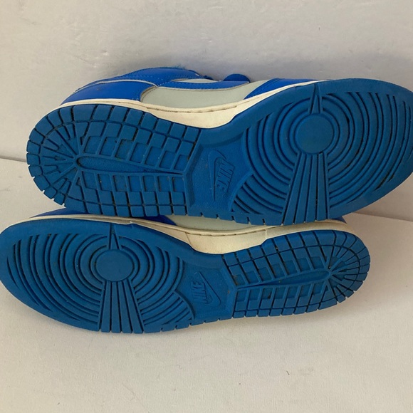 Nike Dunk low retro Vibrant Blue and Gray Detroit Lions colors men 10.5 sneakers - Picture 4 of 8